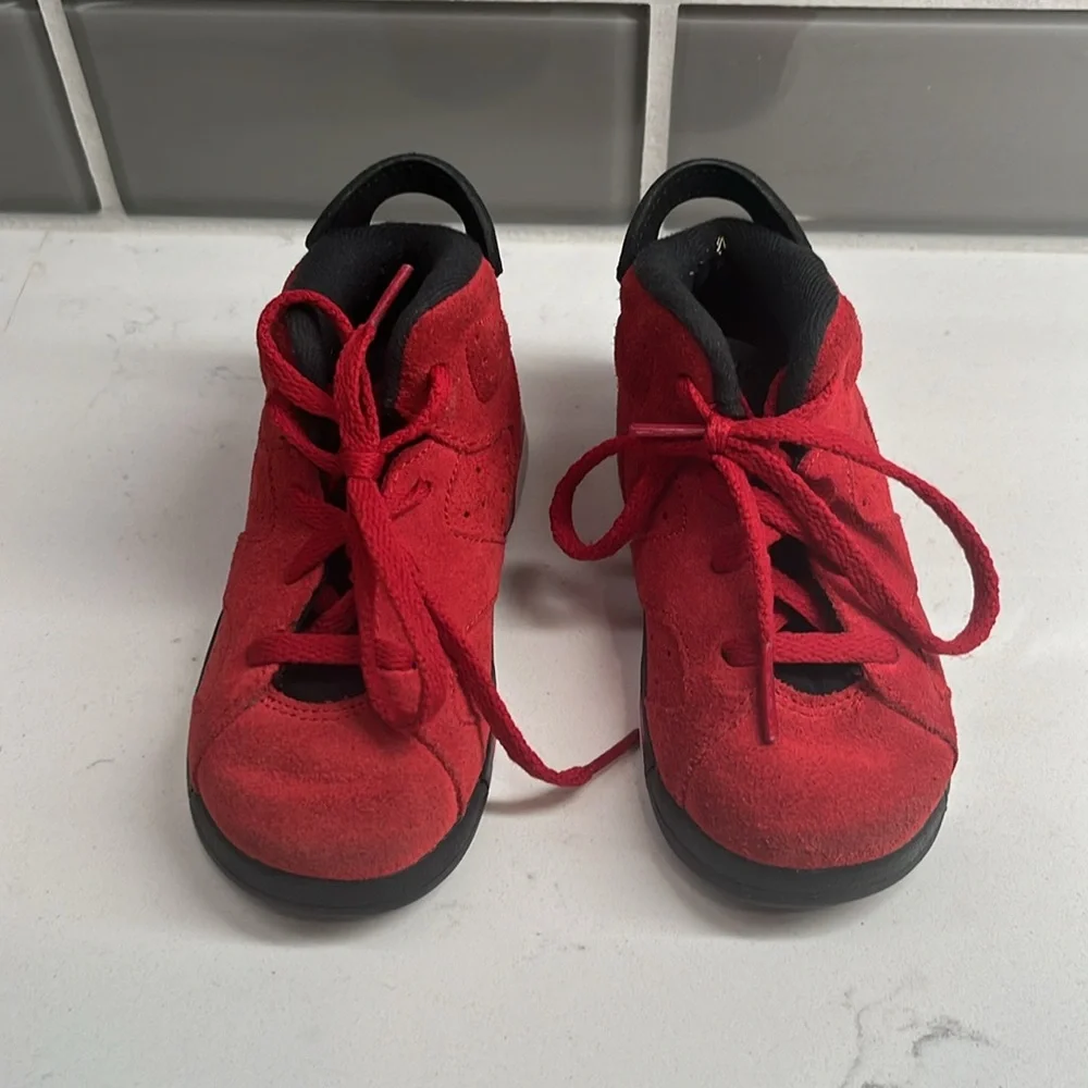 Nike Air Jordan 6 Retro Toro Toddler‎ Size 8C Athletic Shoes Sneakers DV3605-600